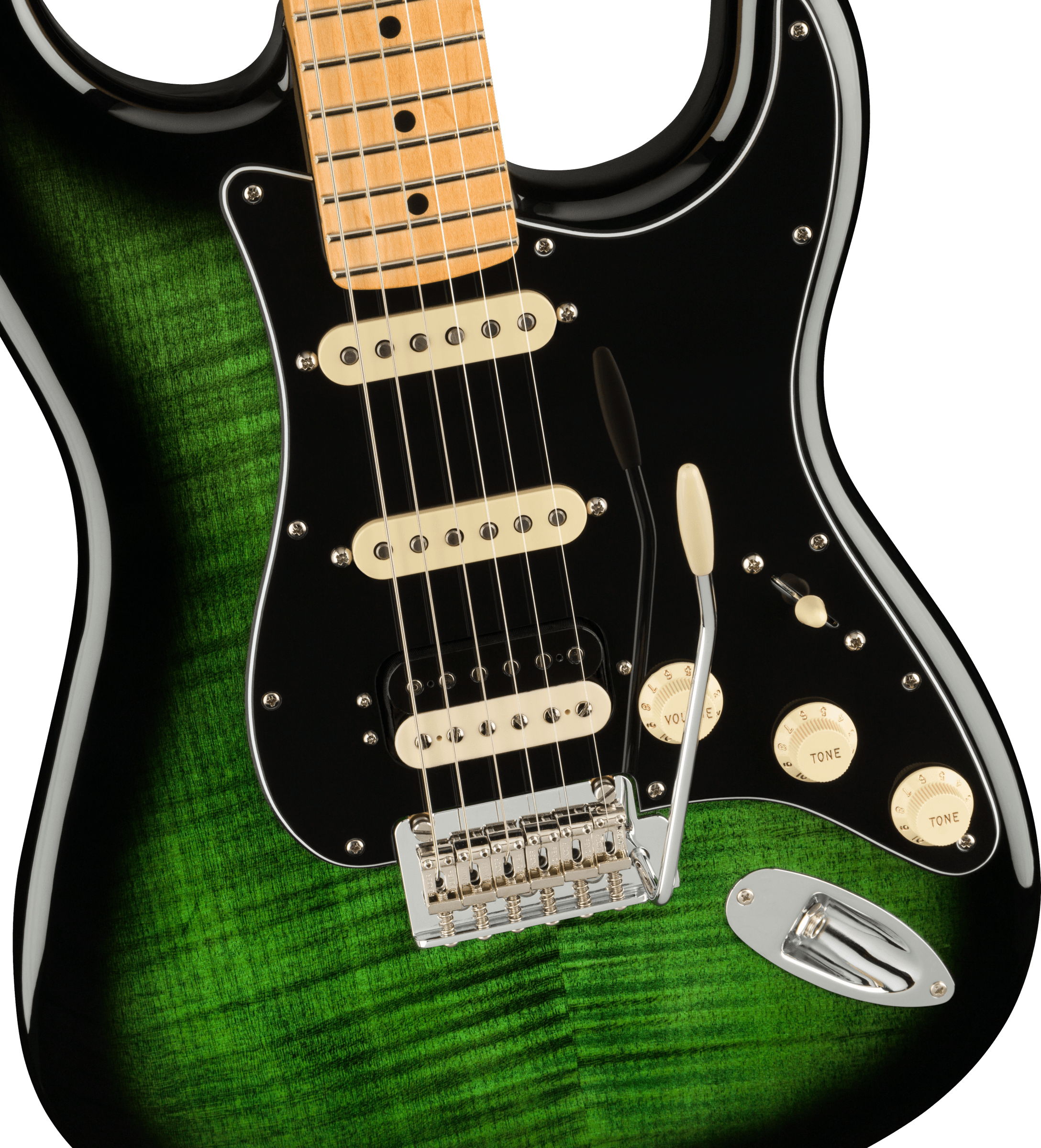 Fender Limited Edition Player Stratocaster® HSS Plus Top, Maple Fingerboard, Green Burst - Image 3