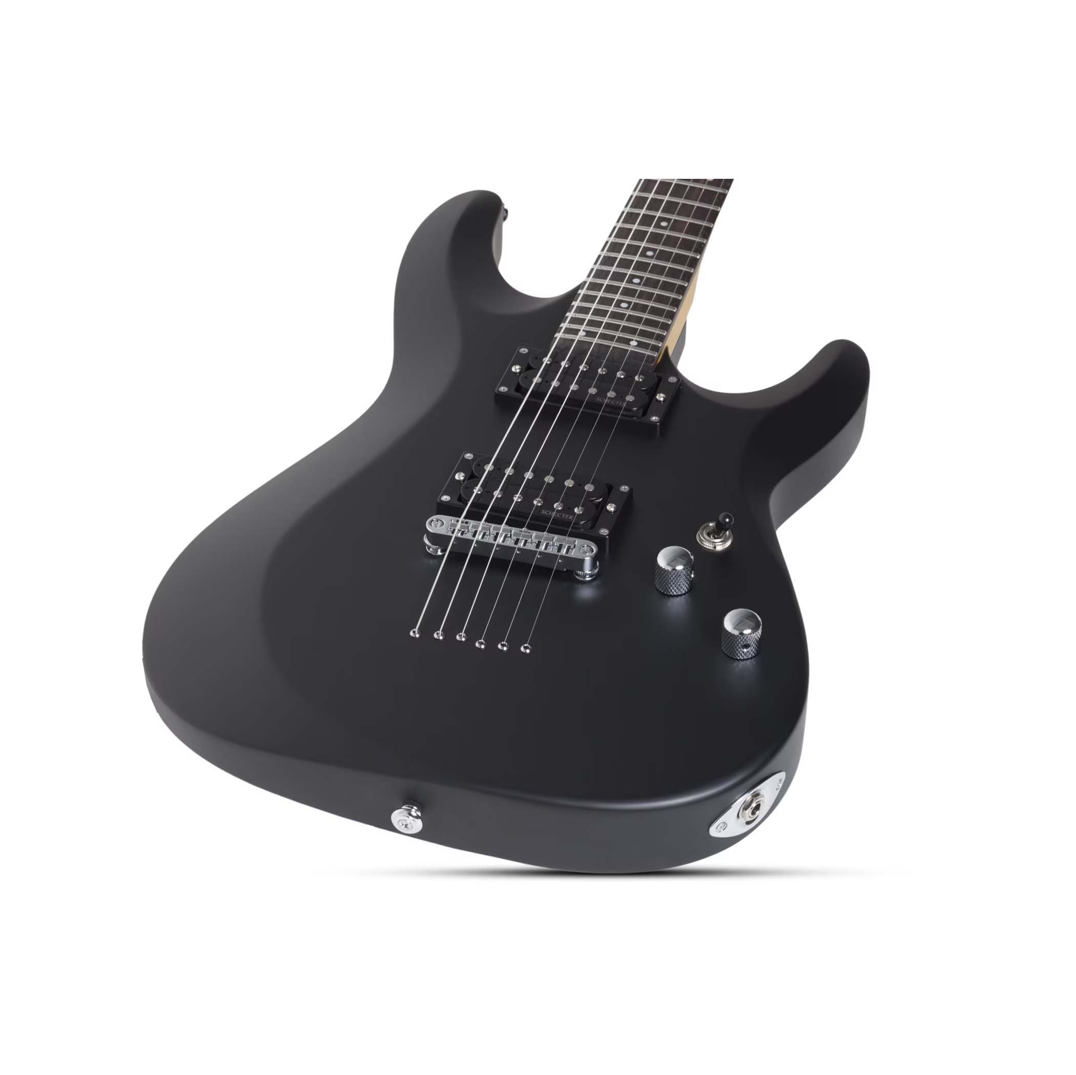 Schecter C-6 Deluxe, Satin Black - Image 2