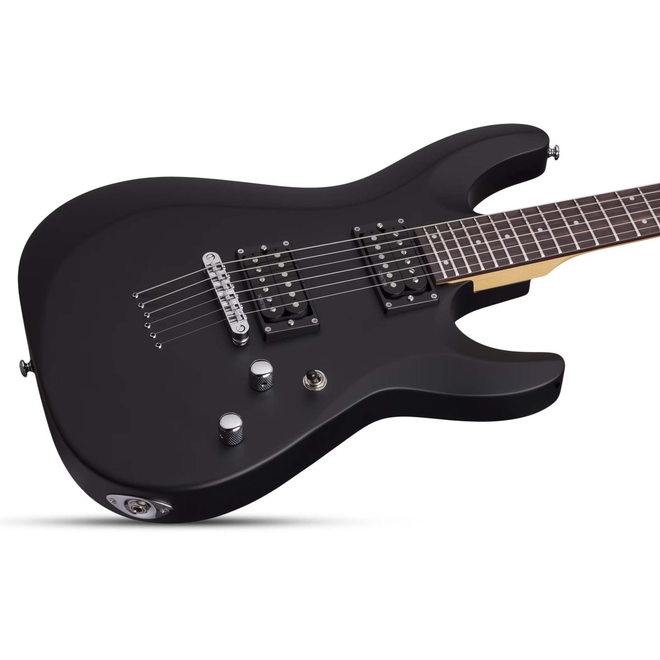 Schecter C-6 Deluxe, Satin Black - Image 5