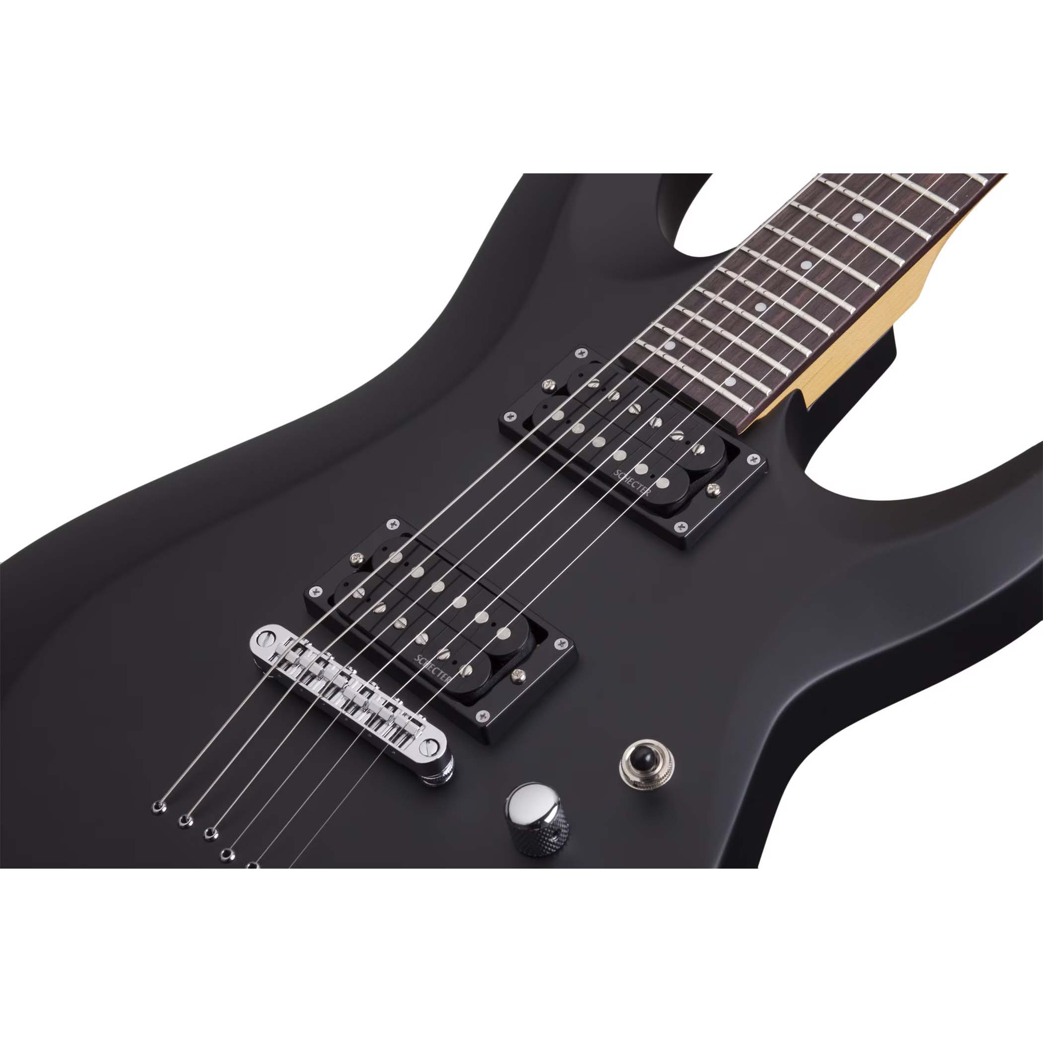 Schecter C-6 Deluxe, Satin Black - Image 3
