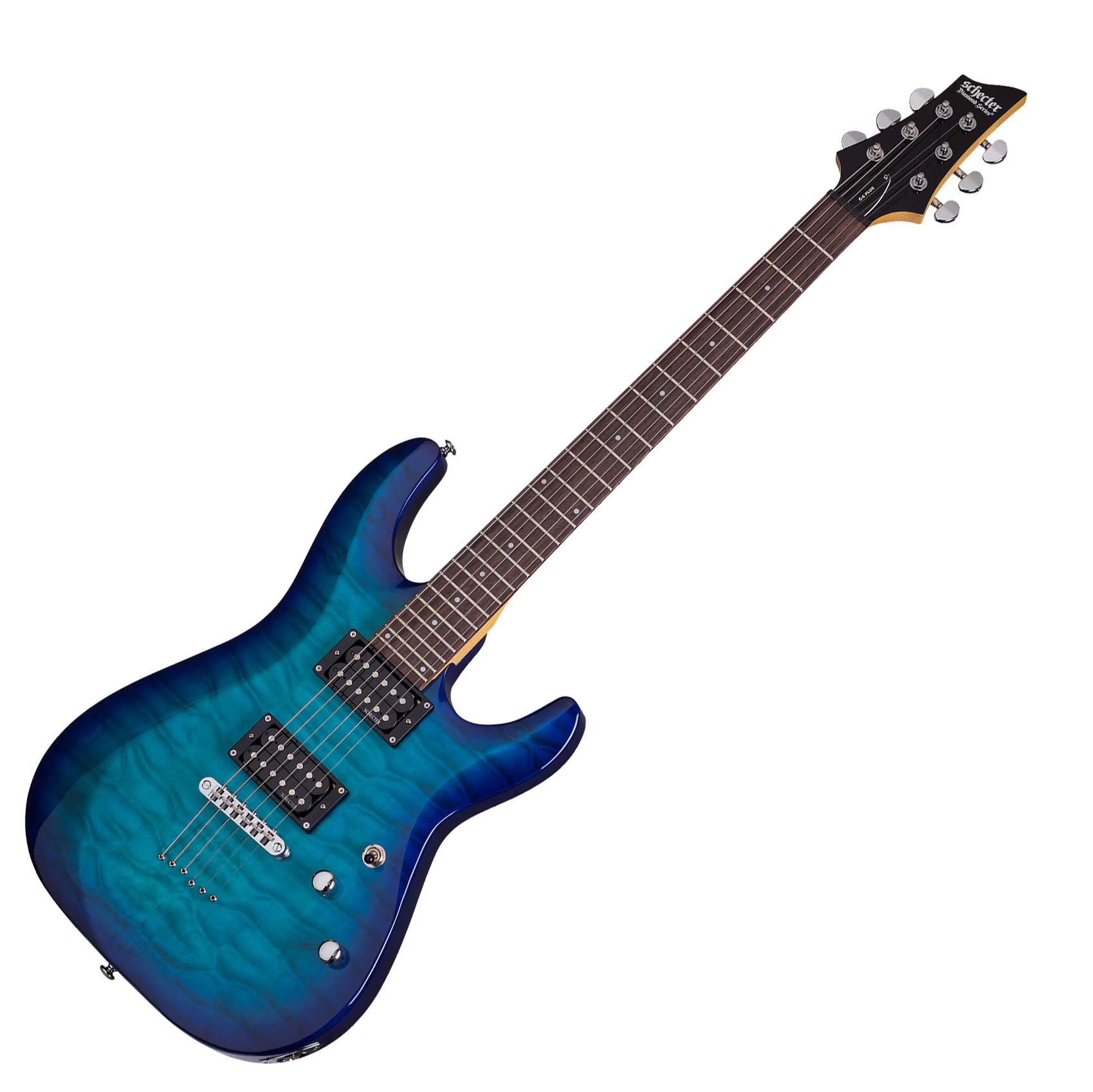 Schecter C-6 Plus, Ocean Blue Burst