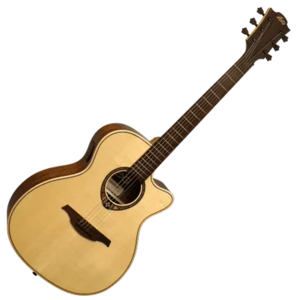 LAG T318ACE Auditorium Cutaway Electro Acoustic Guitar, Natural