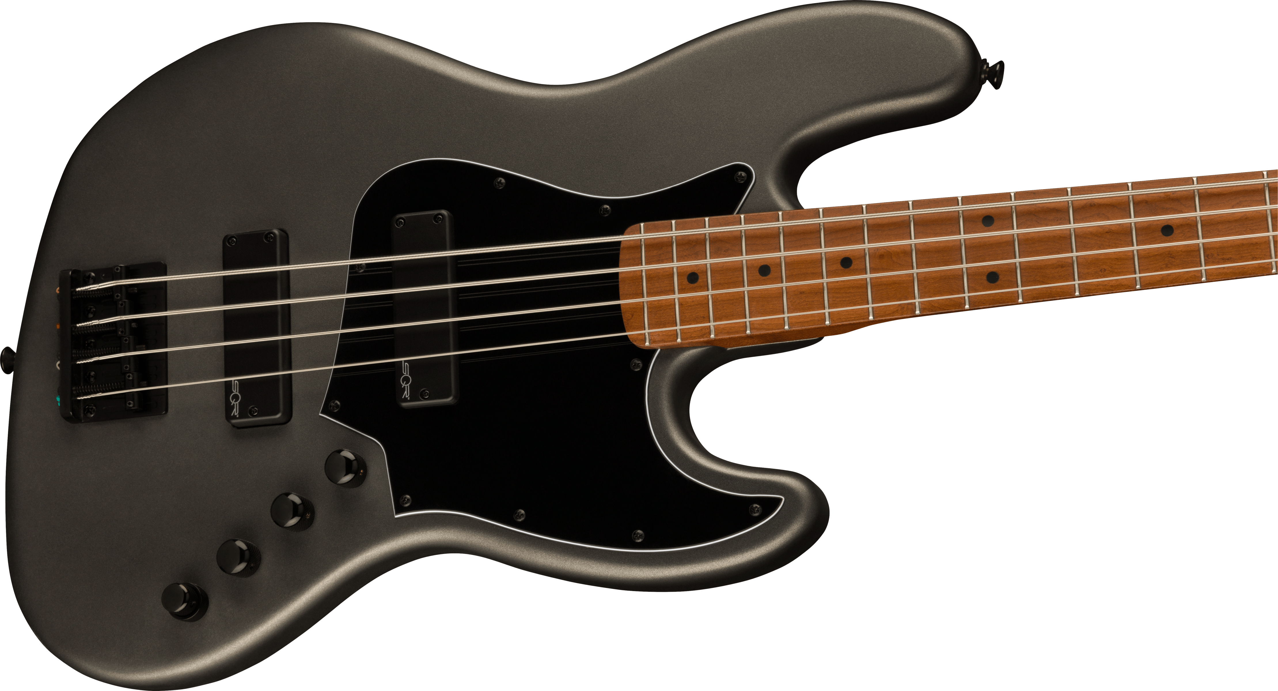 Squier - Contemporary Active Jazz Bass, Gun Metal Metallic - Image 4