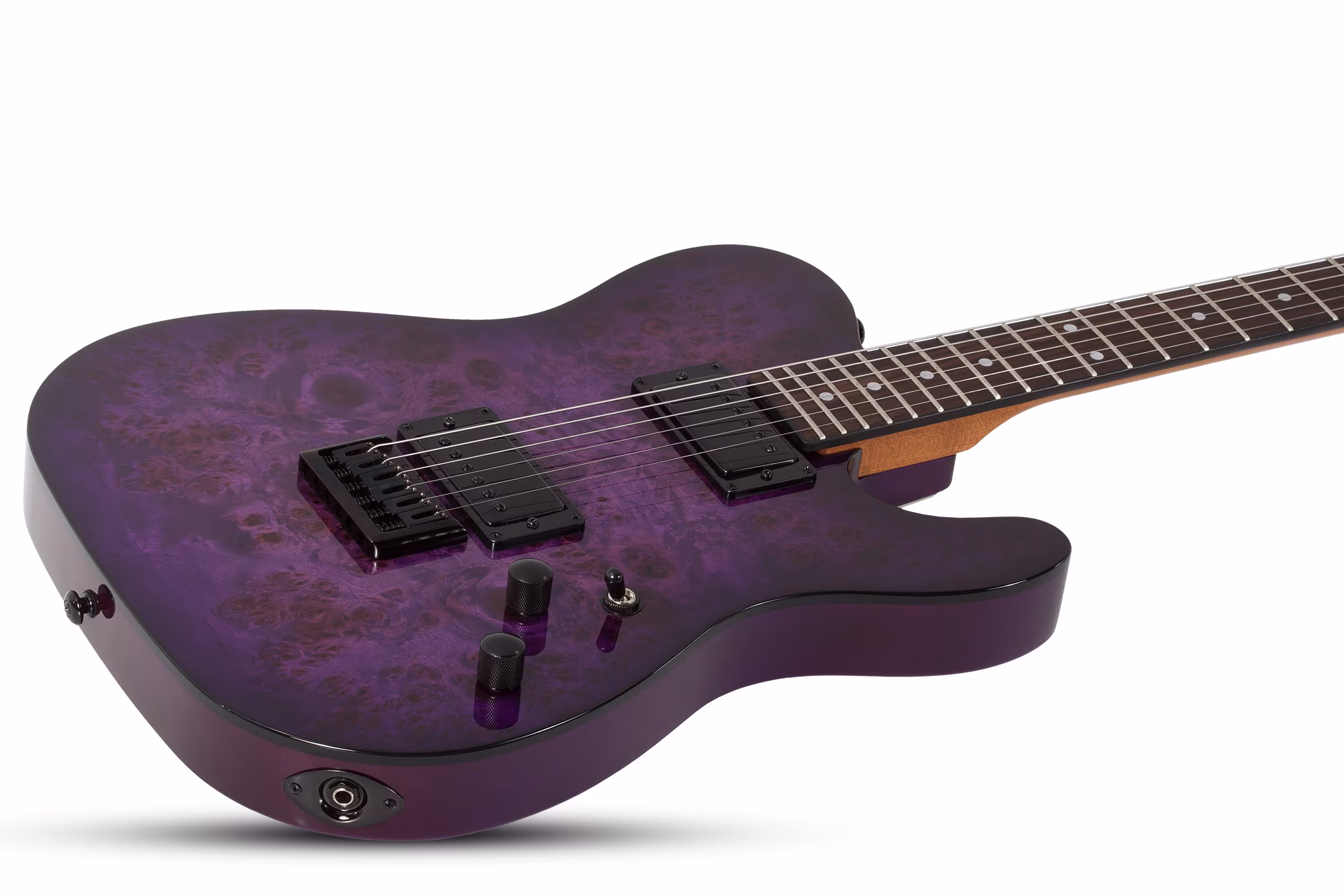 Schecter PT Standard Purple Burst, Burl - Image 2