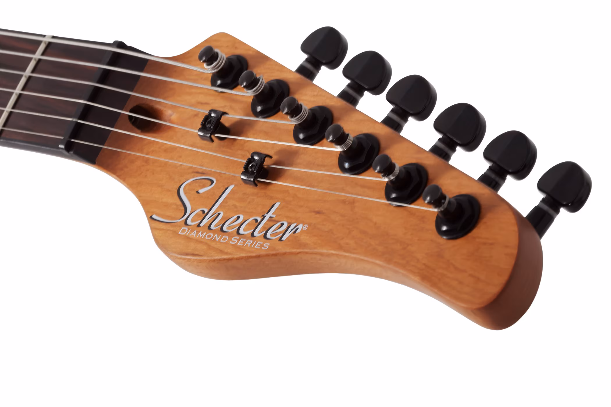 Schecter PT Standard, Black Fade Burst Burl - Image 7