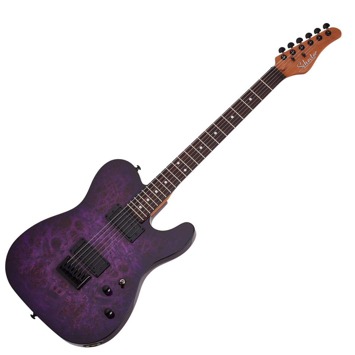 Schecter PT Standard Purple Burst, Burl