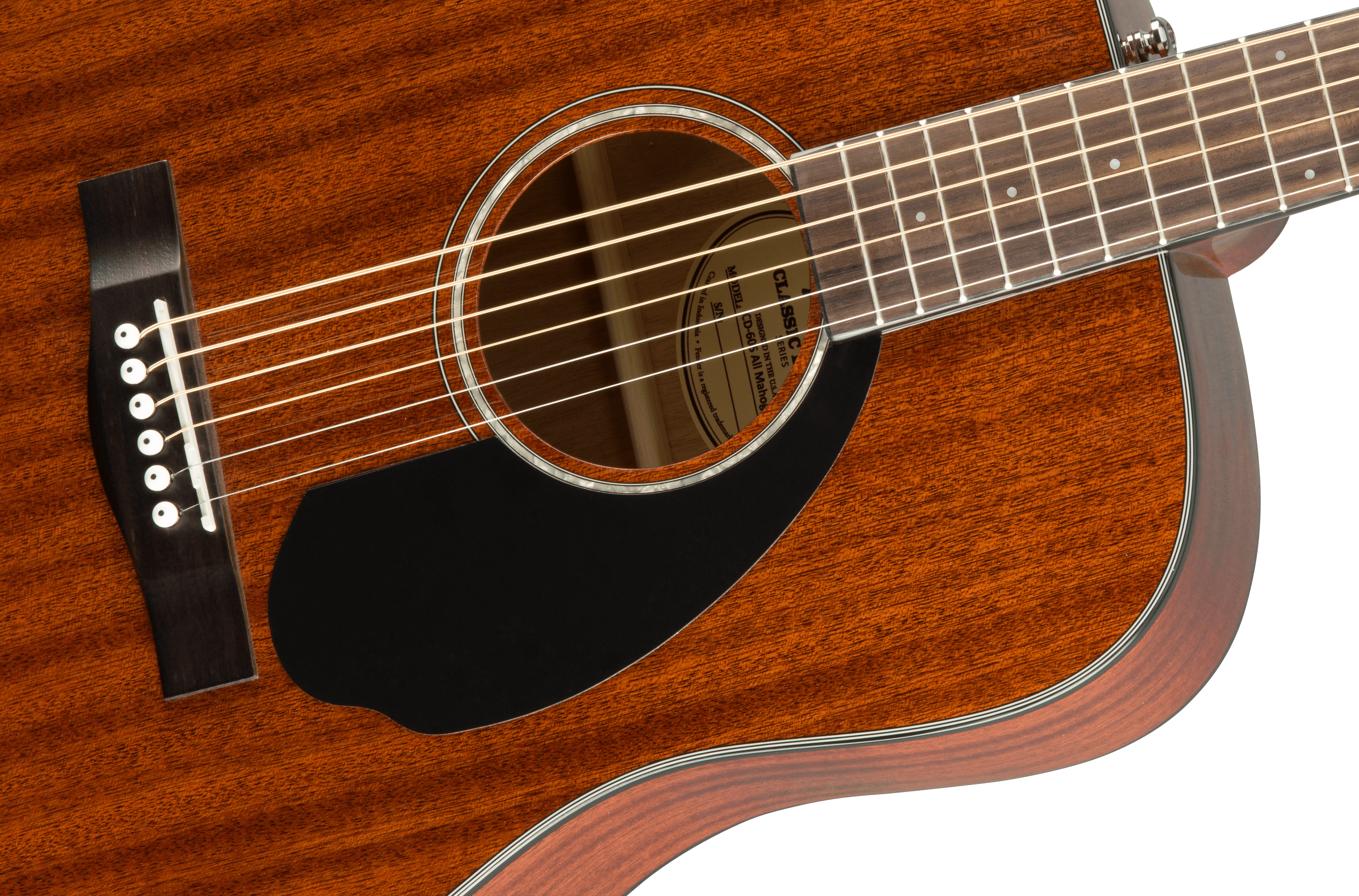 Fender CD-60 All Mahogony Acoustic Guitar - Image 4