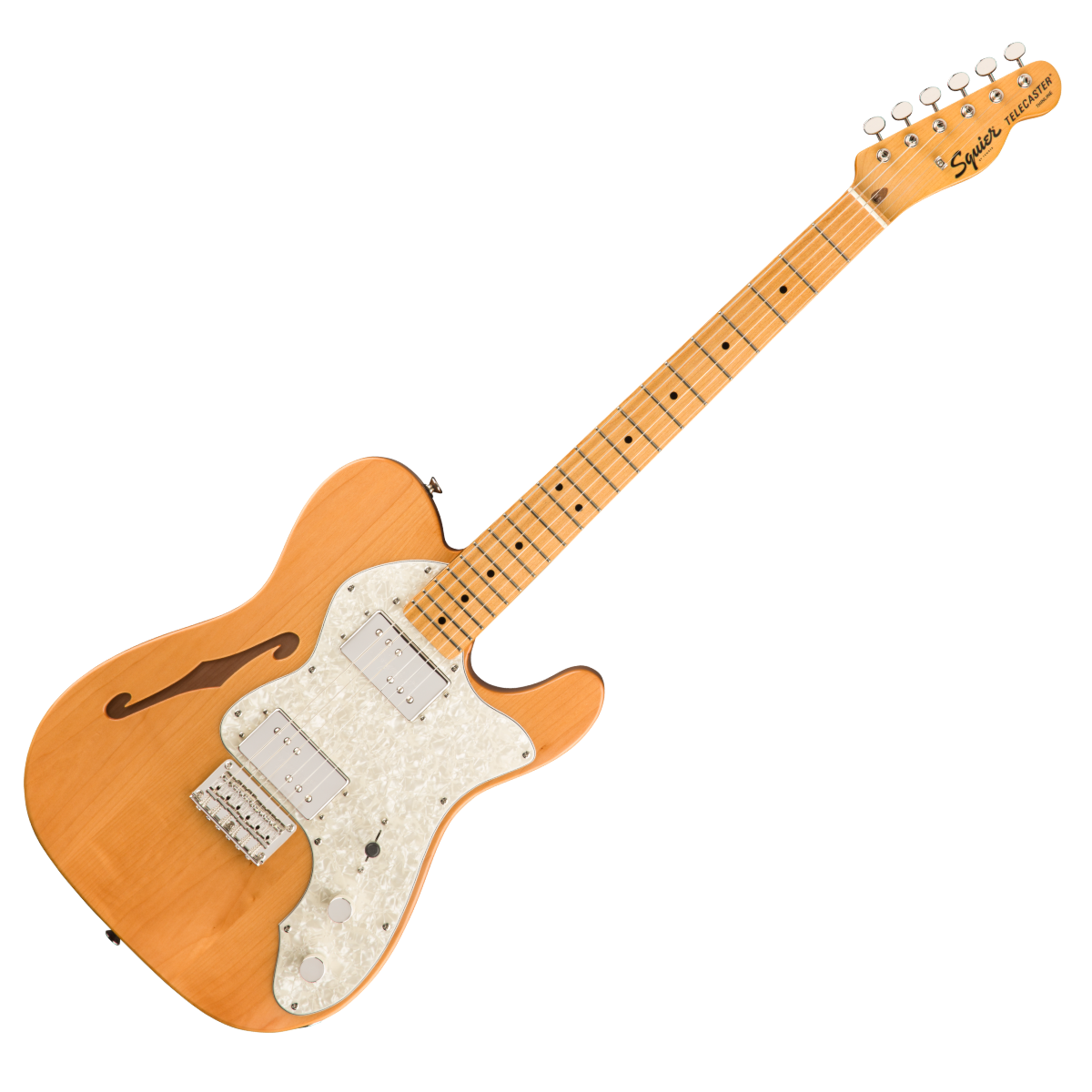 Squier Classic Vibe, 70s Telecaster® Thinline, Natural, Pearl Pickgaurd