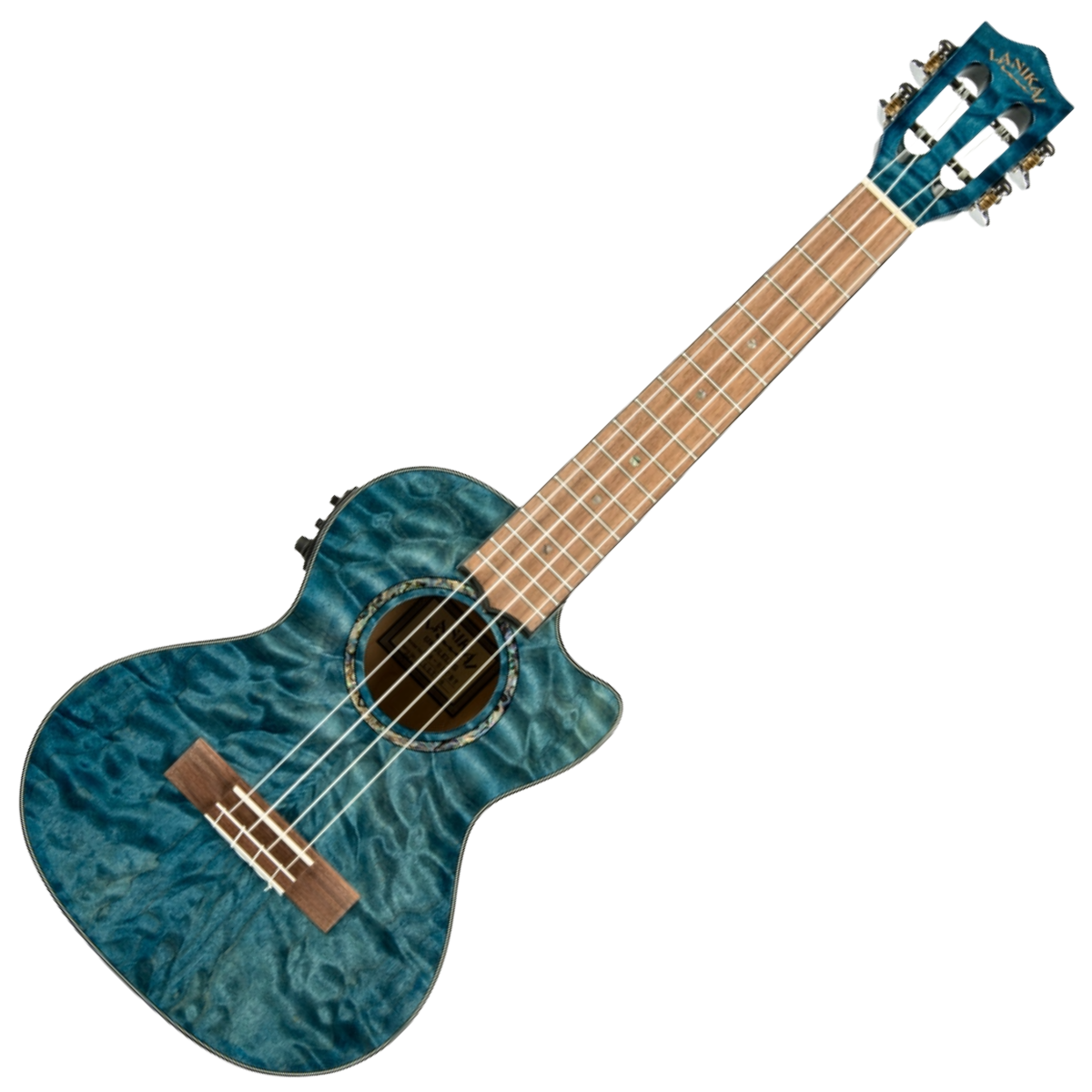 Lanikai QM-BLCET Tenor Electro ukulele, Includes Free Case!