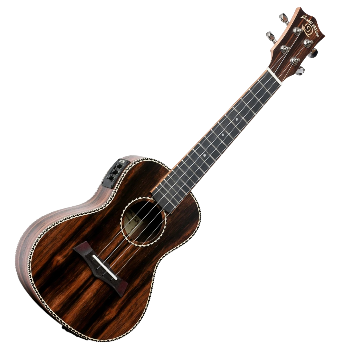Snail UKC-483EQ Electro Acoustic Ebony Concert ukulele