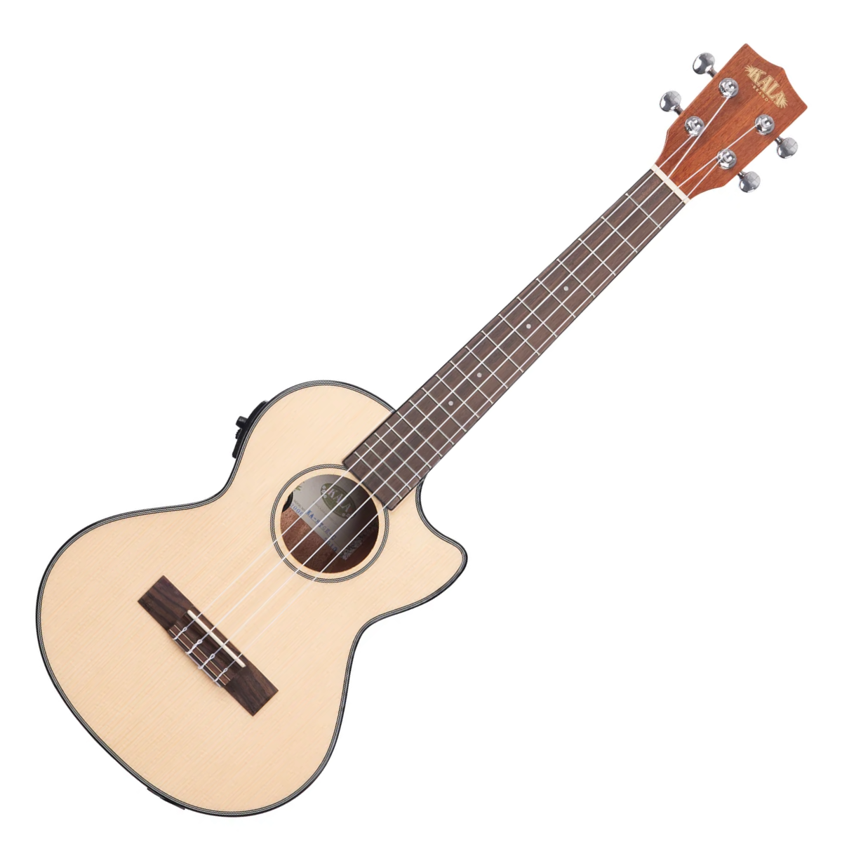 Kala Solid Spruce Mahogony Tenor Ukulele, Cutaway EQ
