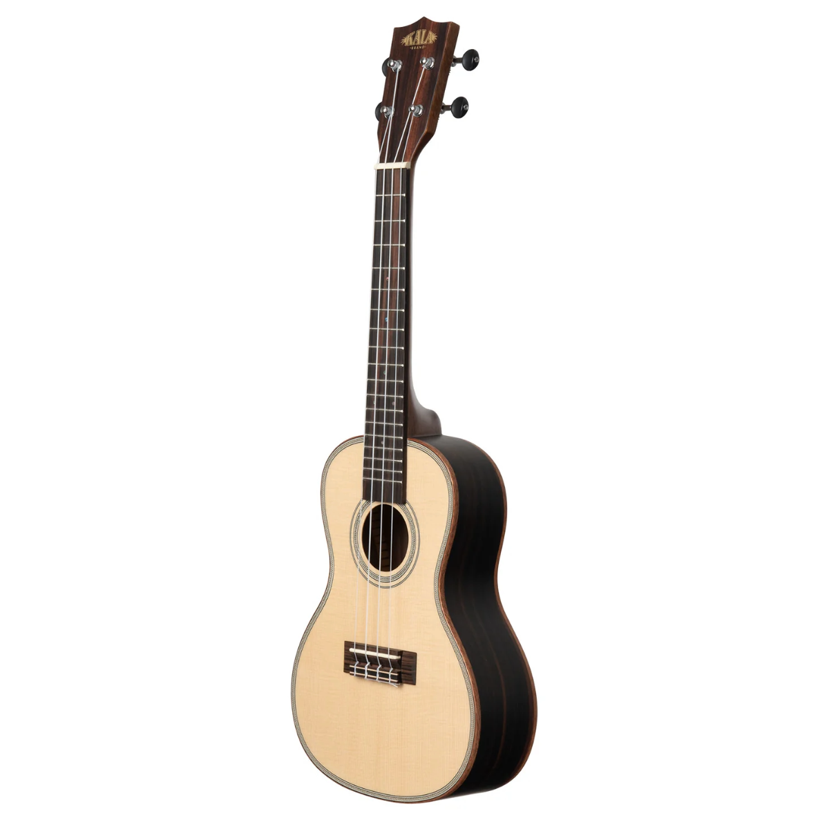 Kala KA-SSEBY-C Concert Ukulele, Solid Spruce Top, Ebony Back & Sides - Image 3