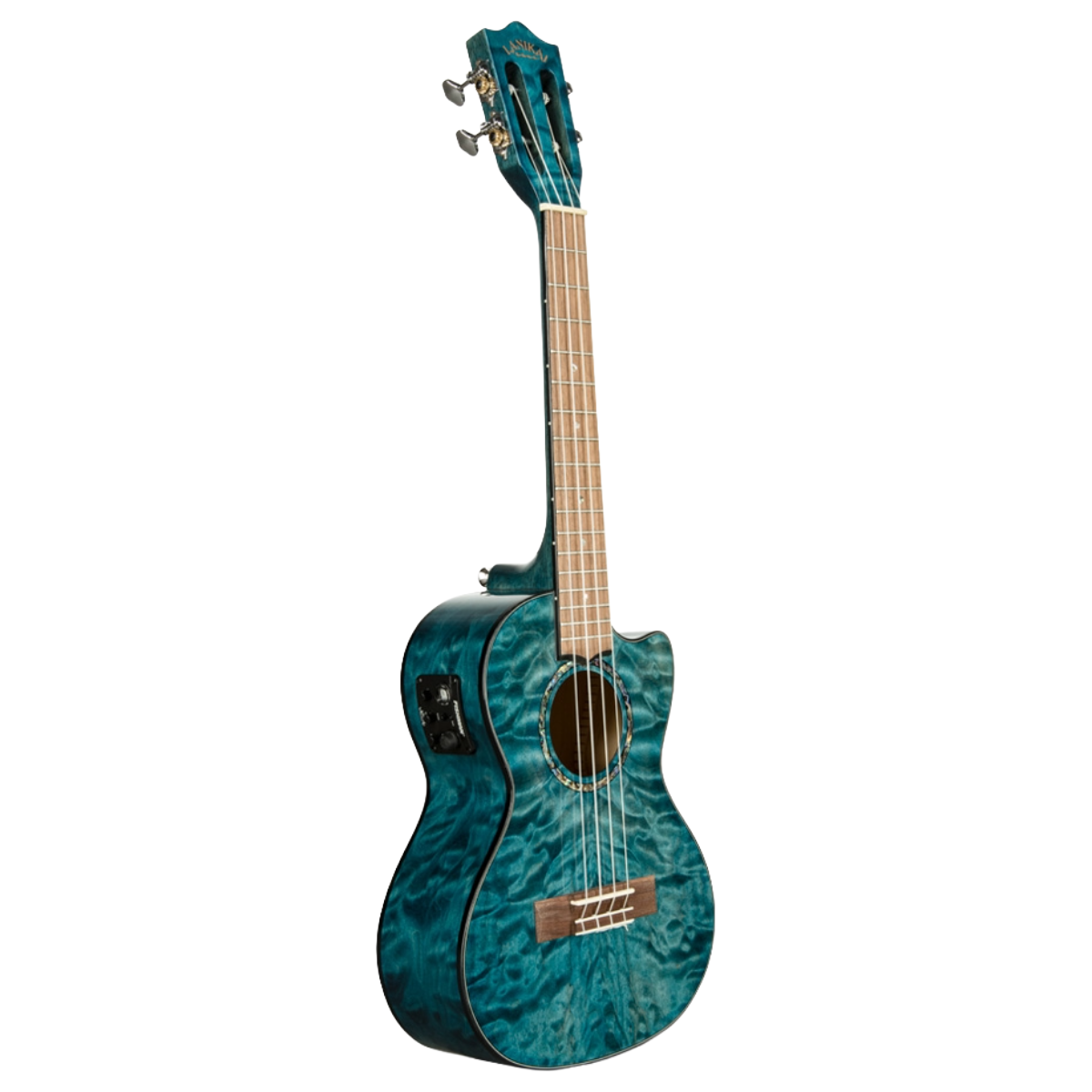 Lanikai QM-BLCET Tenor Electro ukulele, Includes Free Case! - Image 3