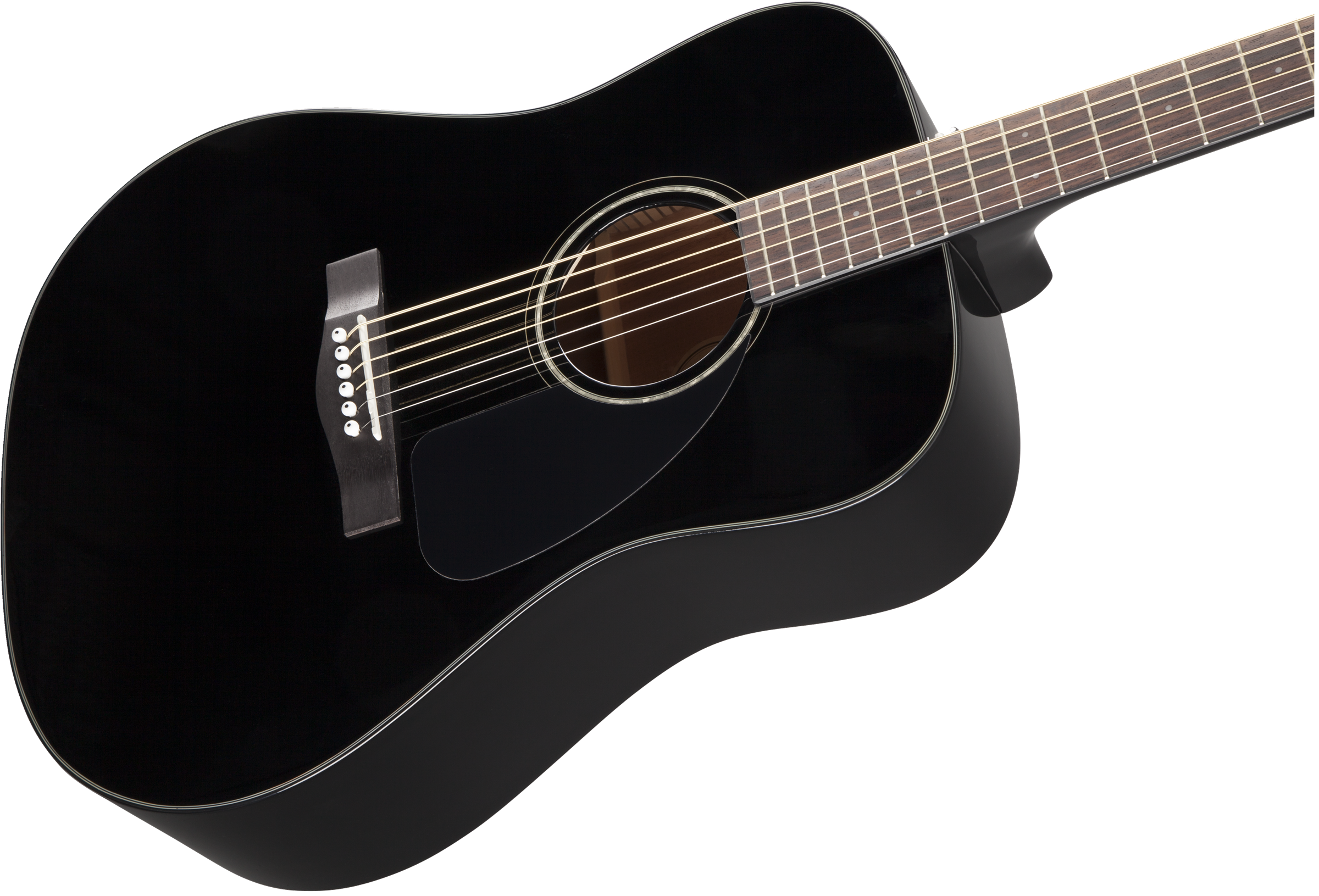 Fender CD-60 Dreadnought Acoustic Guitar, Black - Image 2