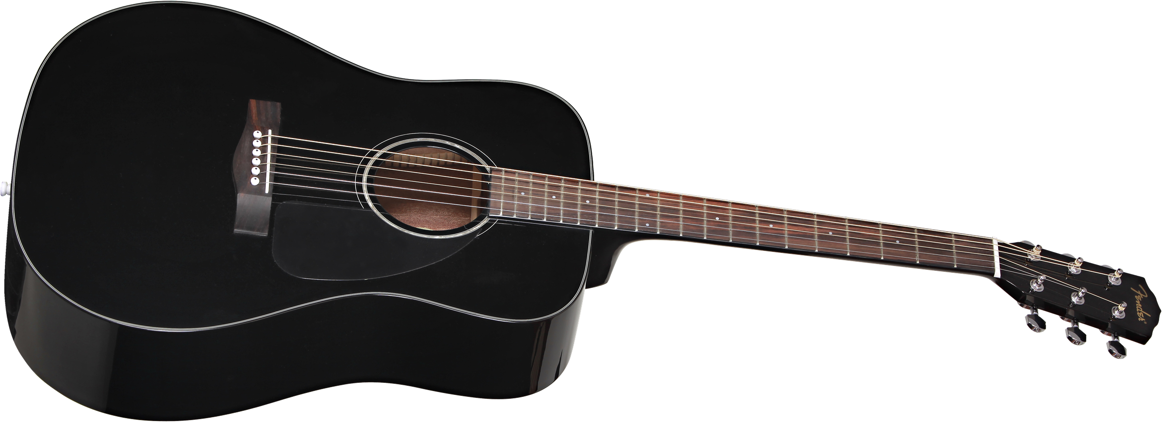 Fender CD-60 Dreadnought Acoustic Guitar, Black - Image 4