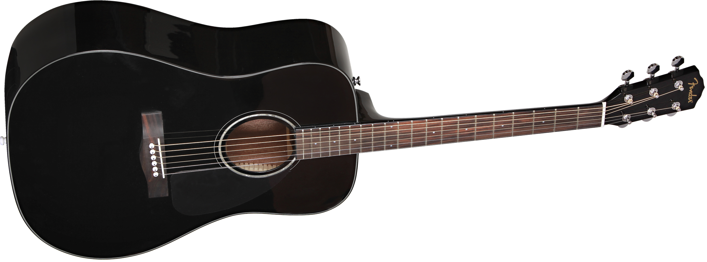 Fender CD-60 Dreadnought Acoustic Guitar, Black - Image 5