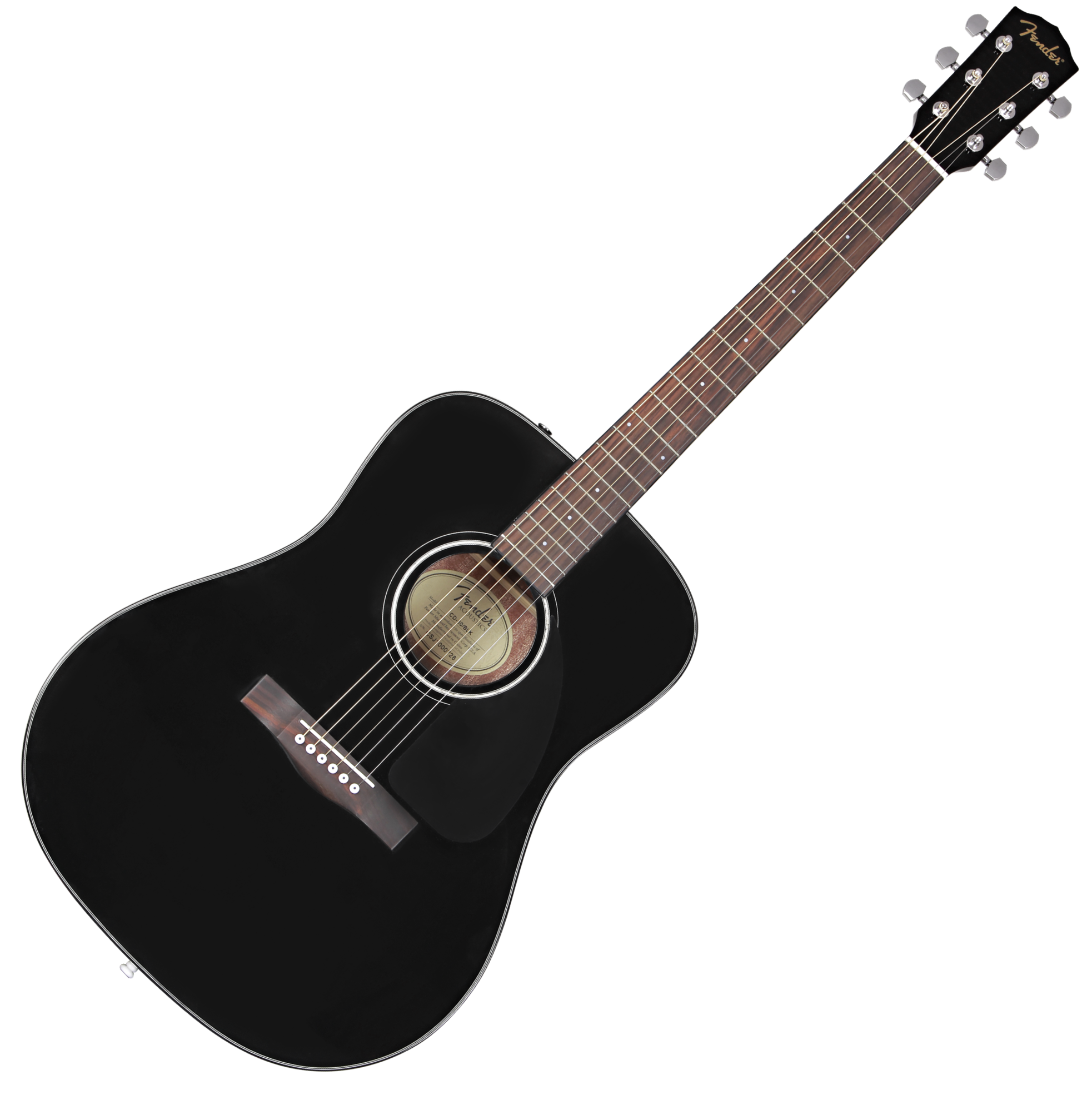 Fender CD-60 Dreadnought Acoustic Guitar, Black