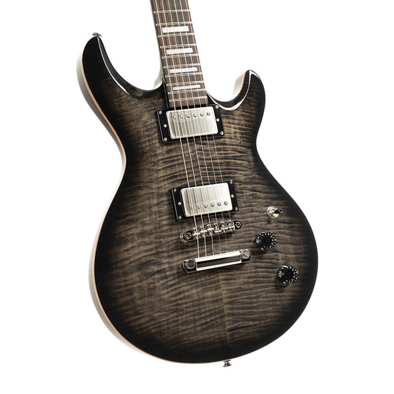 Cort M600 Electric Guitar, Trans Black Burst - Image 3