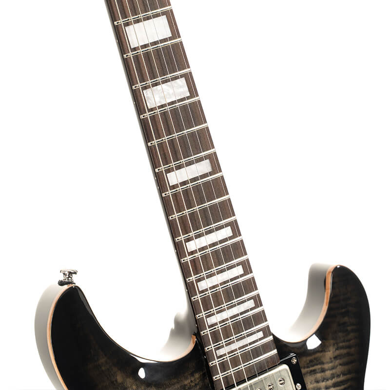 Cort M600 Electric Guitar, Trans Black Burst - Image 8