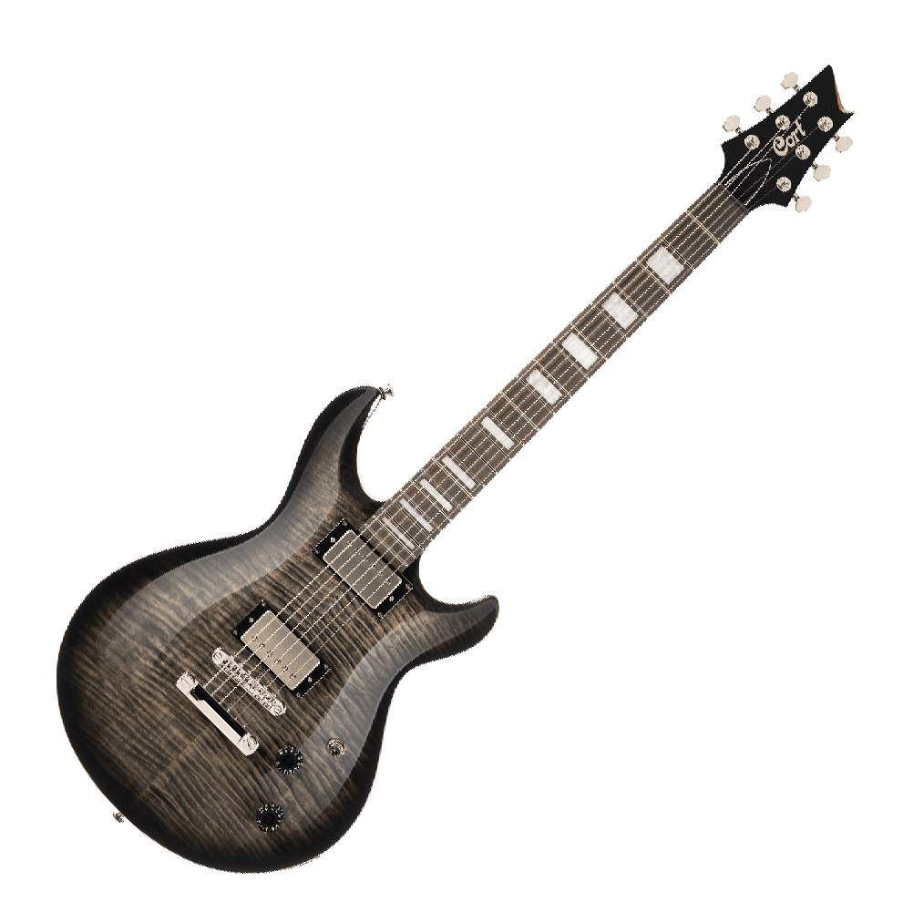 Cort M600 Electric Guitar, Trans Black Burst