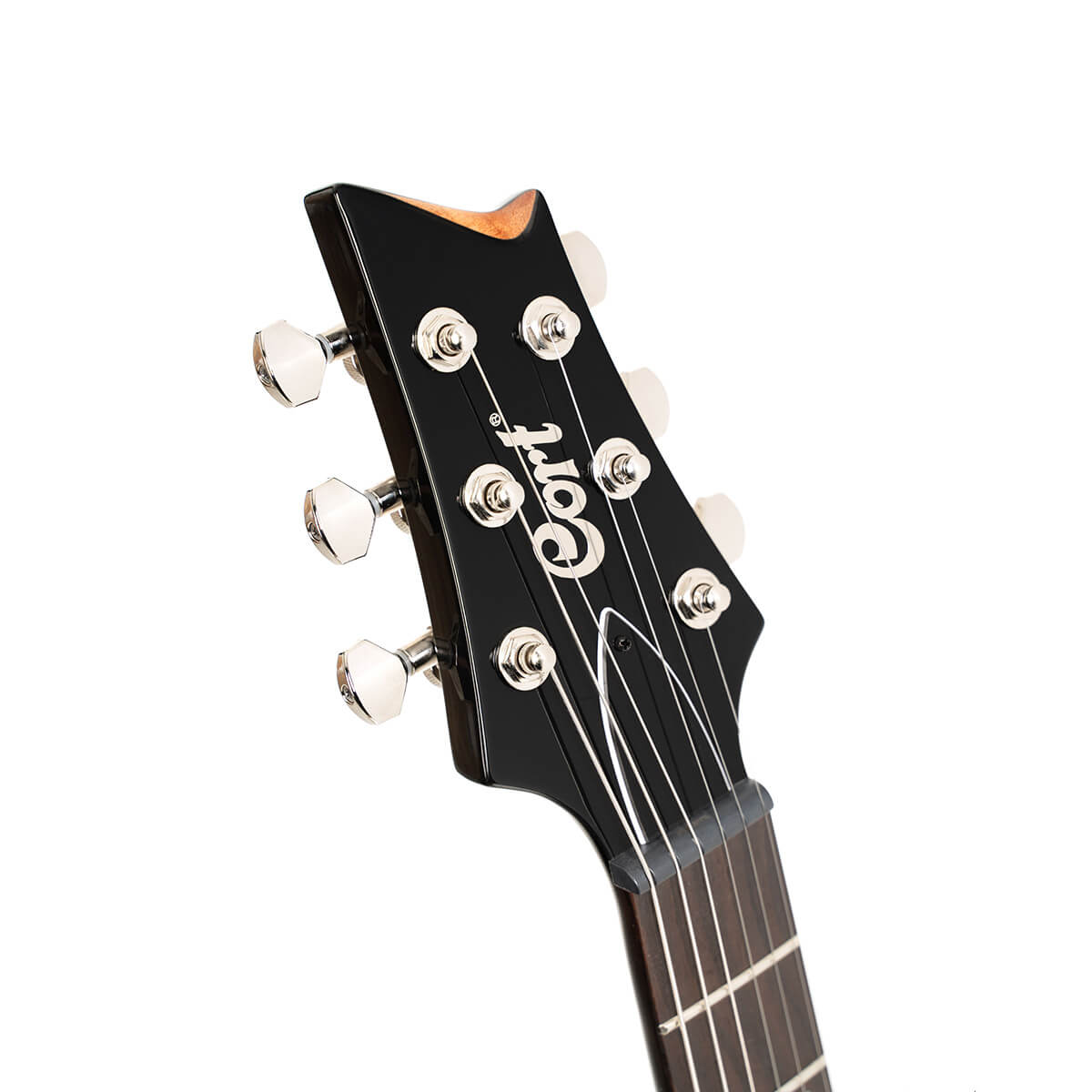 Cort M600 Electric Guitar, Trans Black Burst - Image 10