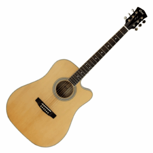 Cort Pure DCF Electro-Acoustic Guitar, Natural Satin Finish