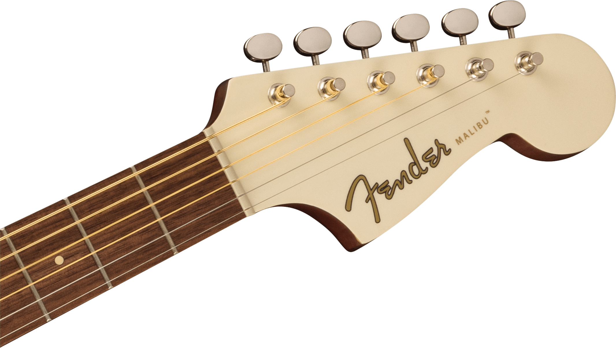 Fender Malibu Player Acoustic Guitar, Olympic White - Image 6